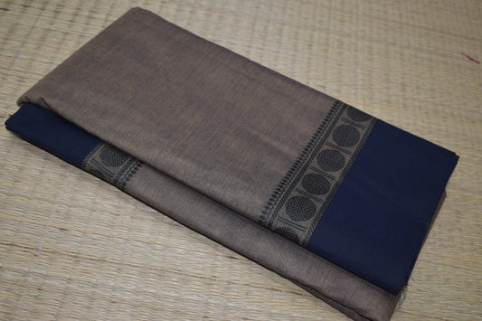 Chettinadu Cotton Saree in Gray