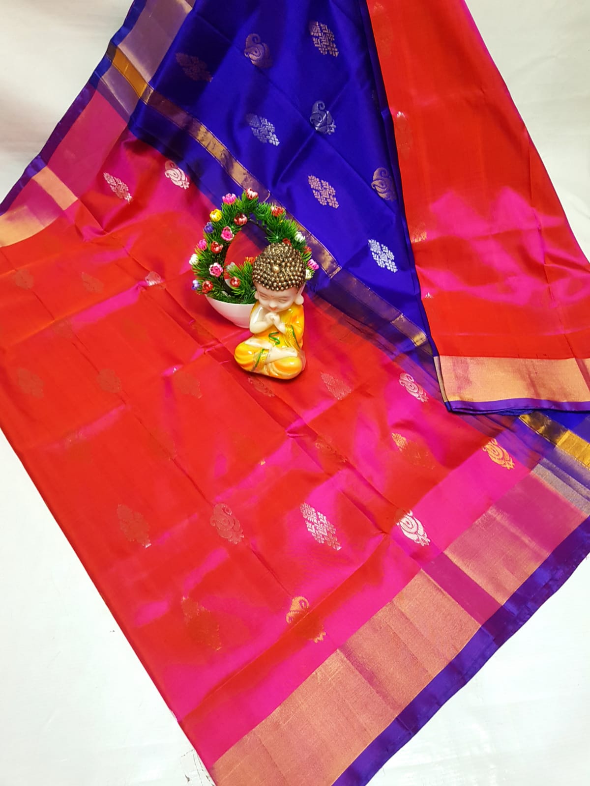 Ujjani | Pure silk uppada saree