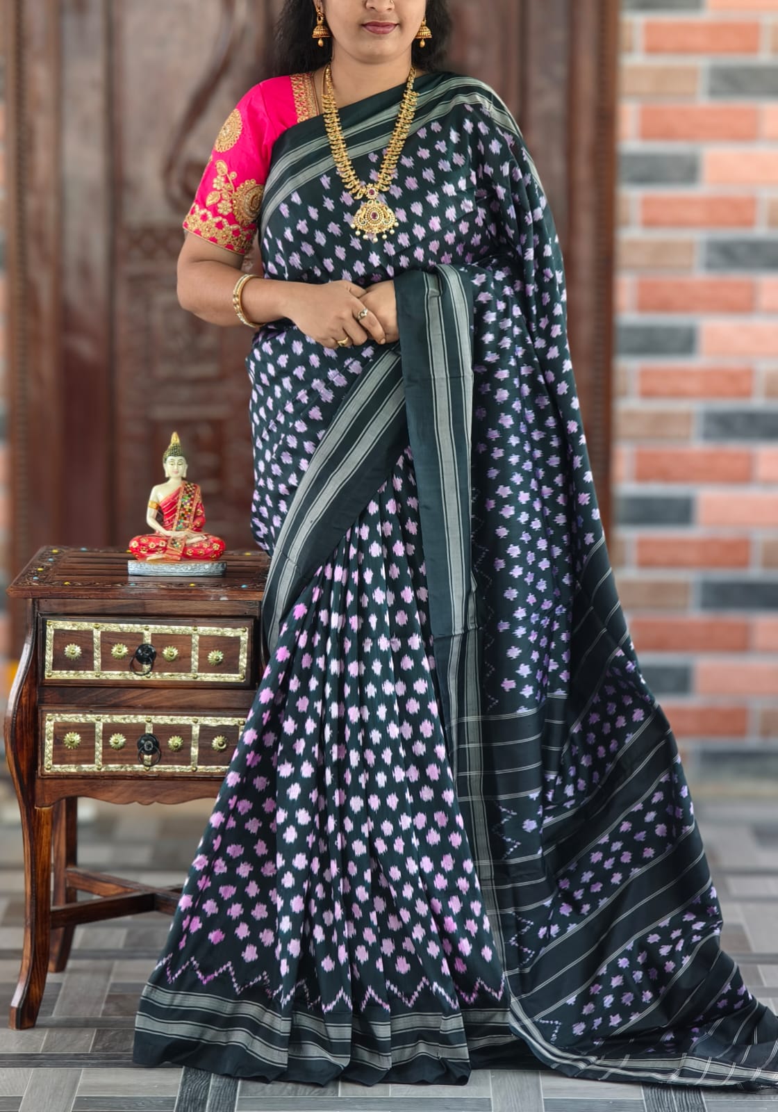 Iksha | Pochampally Ikat silk saree