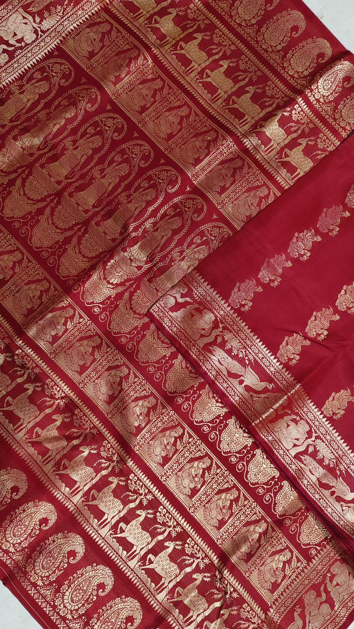Balunika | Meenakari baluchari saree