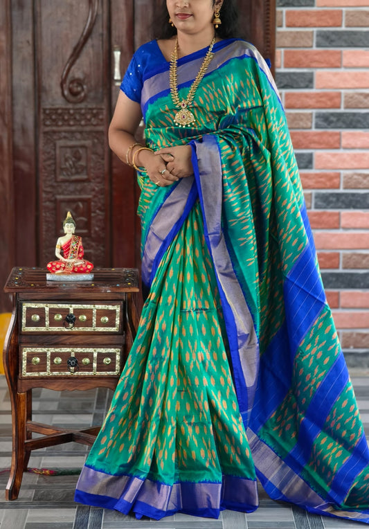 Illina | Pochampally Ikat silk saree