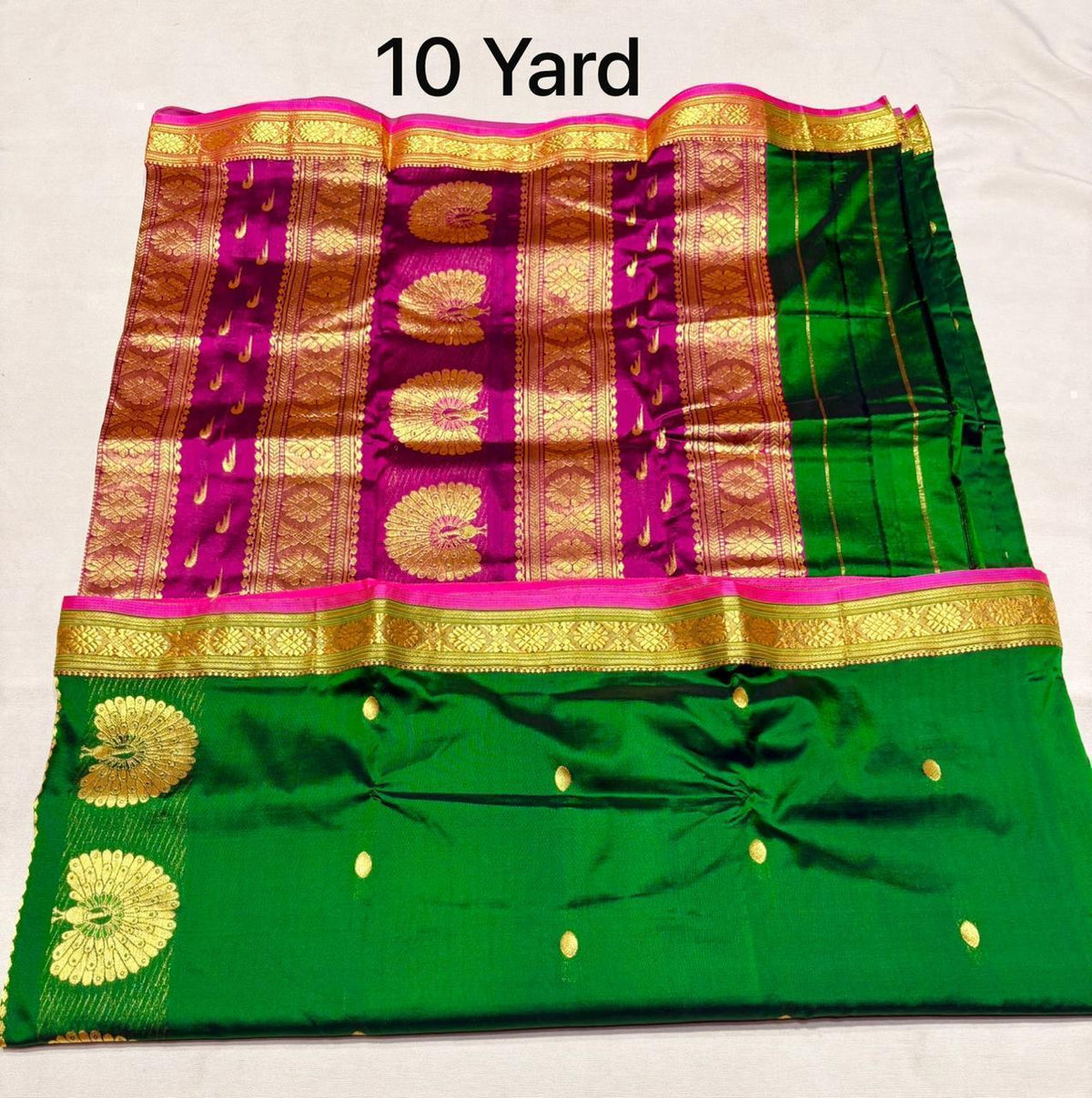 9 yards pure silk Jijamata saree