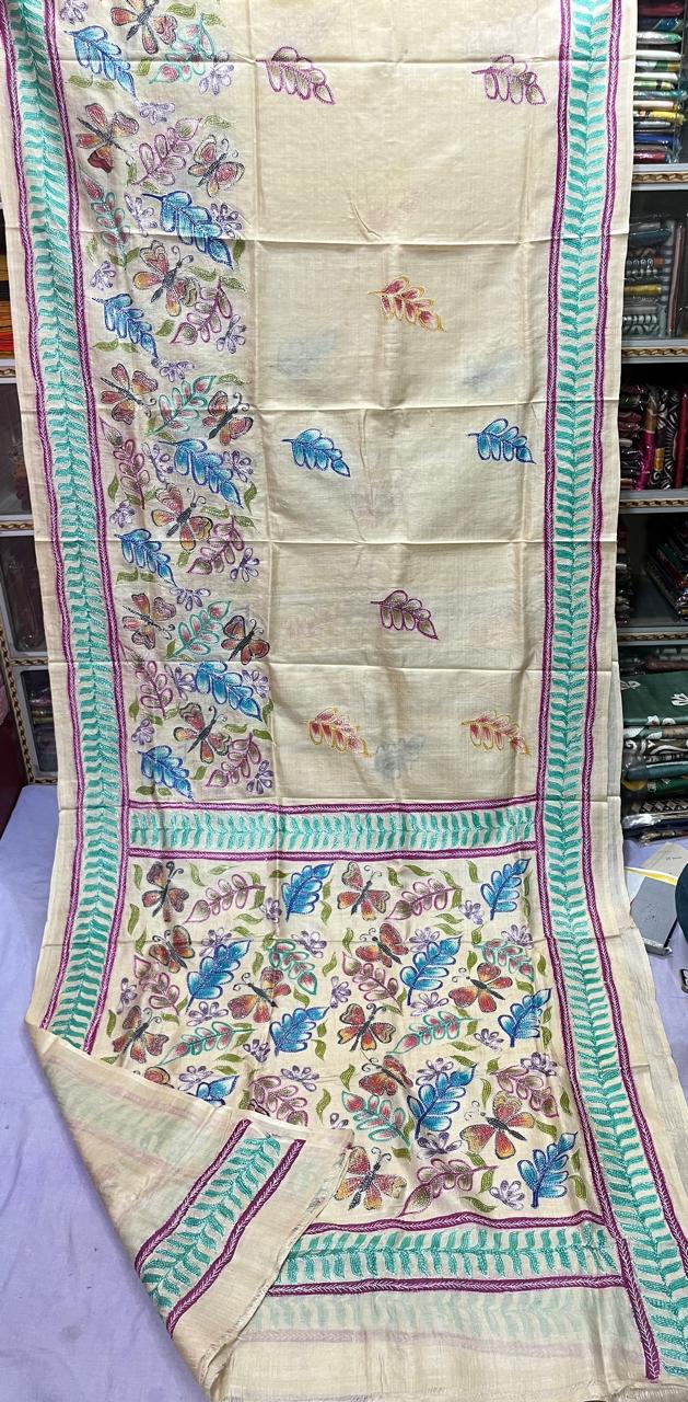 Available tashar katha stich saree
With bp
With silk mark