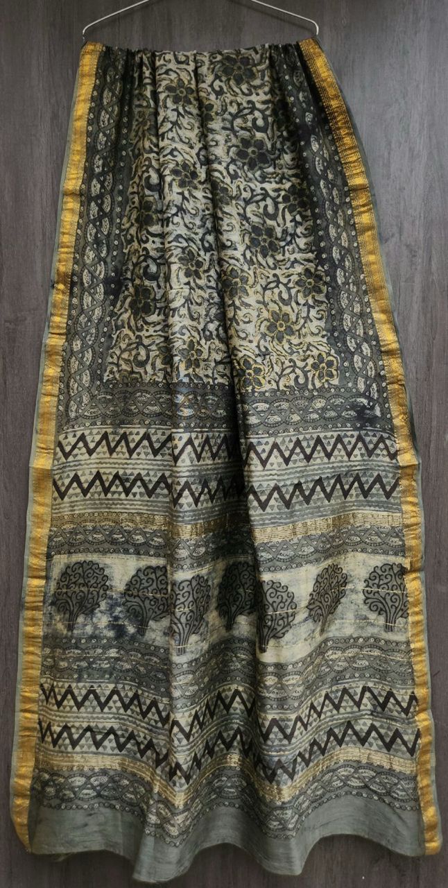 Binodini | Block printed with Maheshwari border