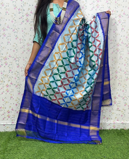 Iku | Ikat Pure Silk Dupatta