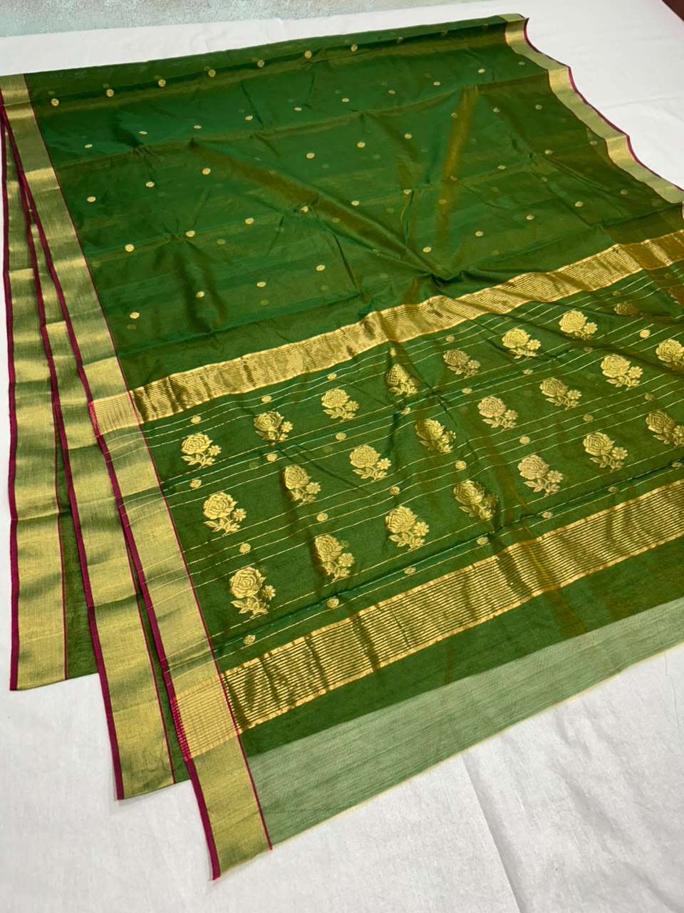 Chanderi cotton silk 