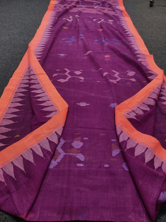 Authentic handloom 
monipuri cotton saree
With bp
