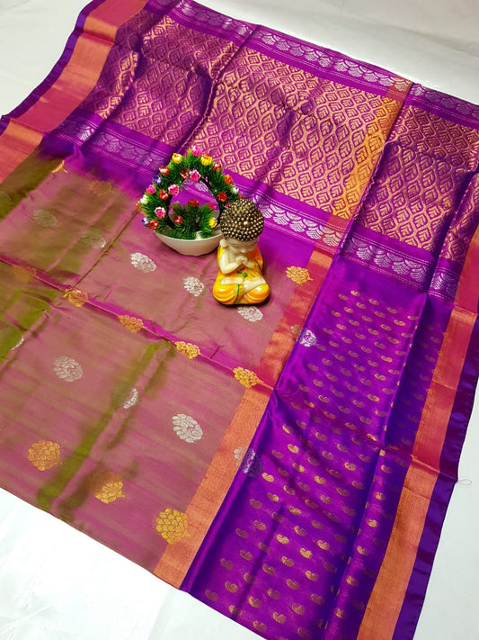Utkalita | Uppada Pattu Saree with big buttas