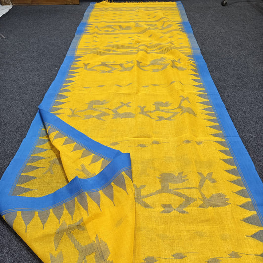 Authentic handloom 
monipuri cotton saree
With bp
