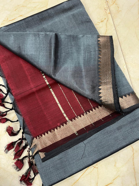 MANGALAGIRI pattu sarees
 with nizam border sarees.

Contrast blouse and pallu.