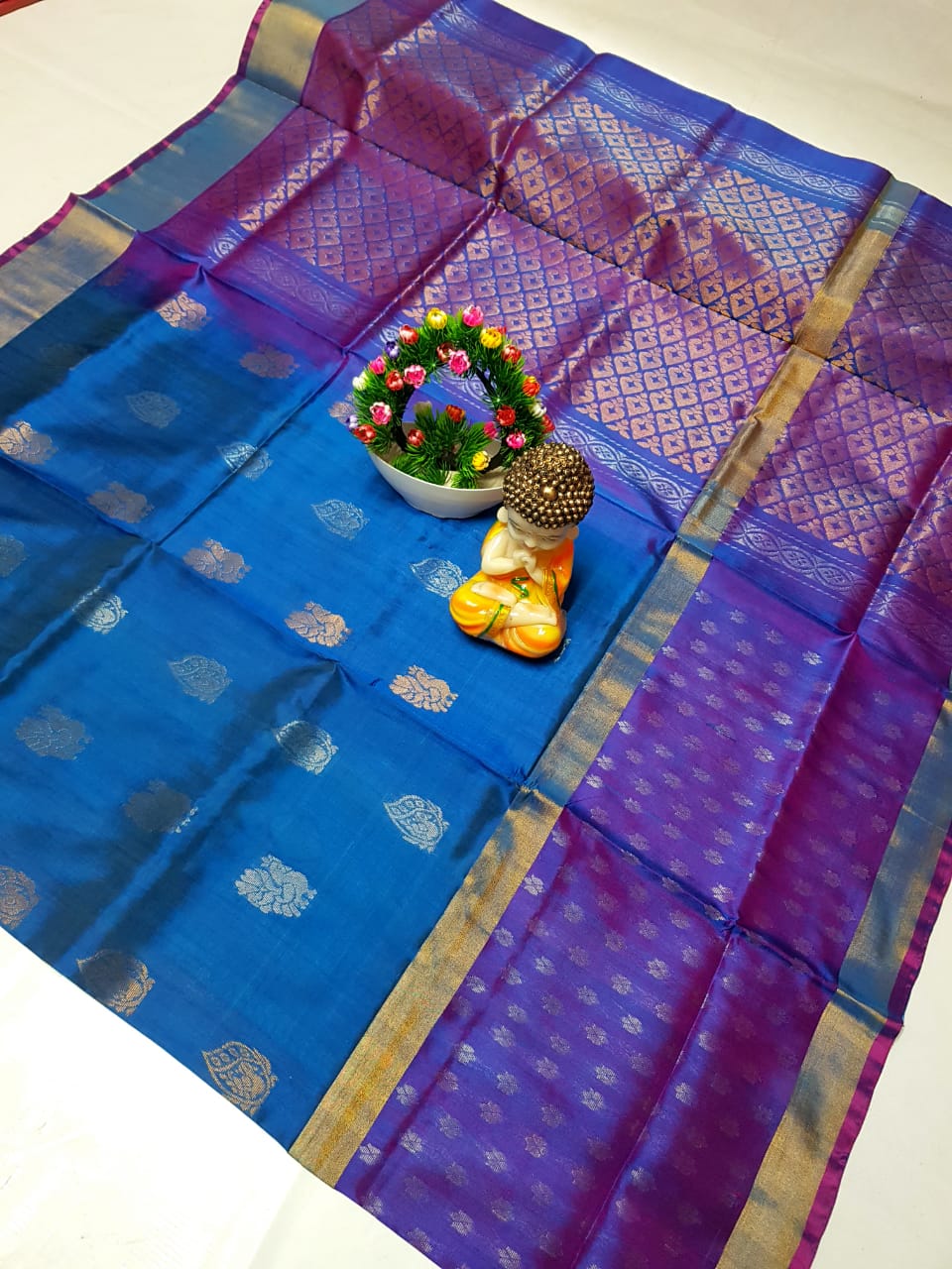 Utpreeta | Uppada Pattu Saree with big buttas