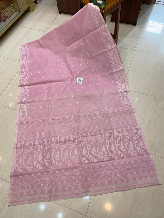 Jatila | handwoven Cotton Needlework jamdani saree