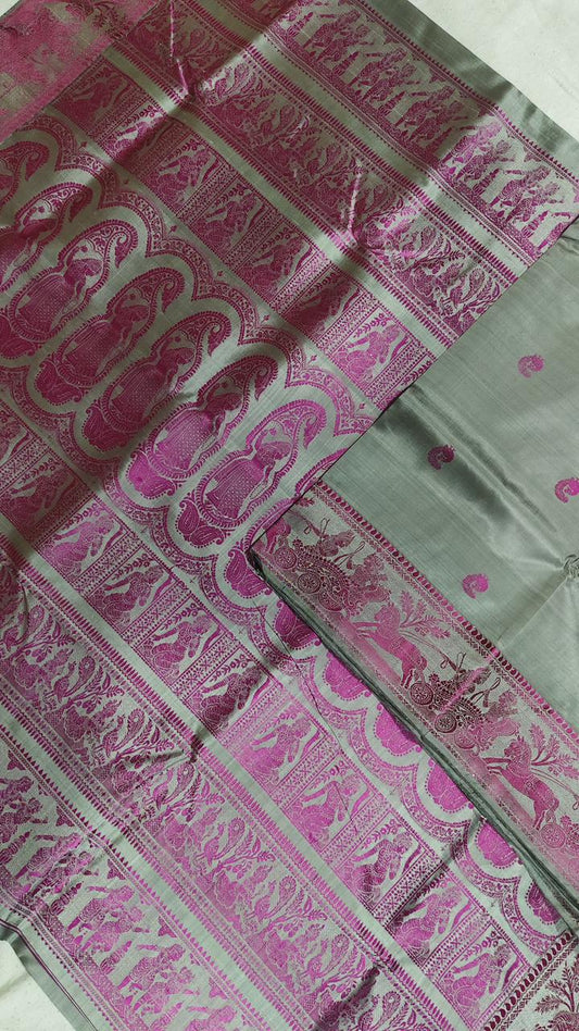 Balupallavi | Meenakari baluchari saree