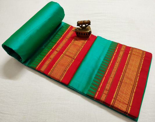 Charmila-ilkal-pure-silk-saree | Plain Ilkal Pure Silk Saree