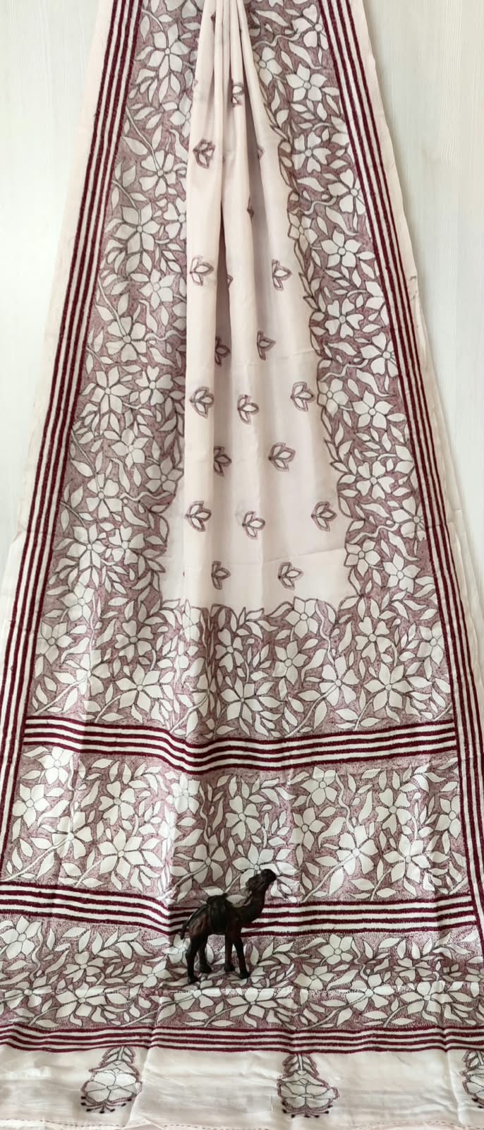 Beautiful kantha work on blended Bangalore silk

With kantha stich work bp