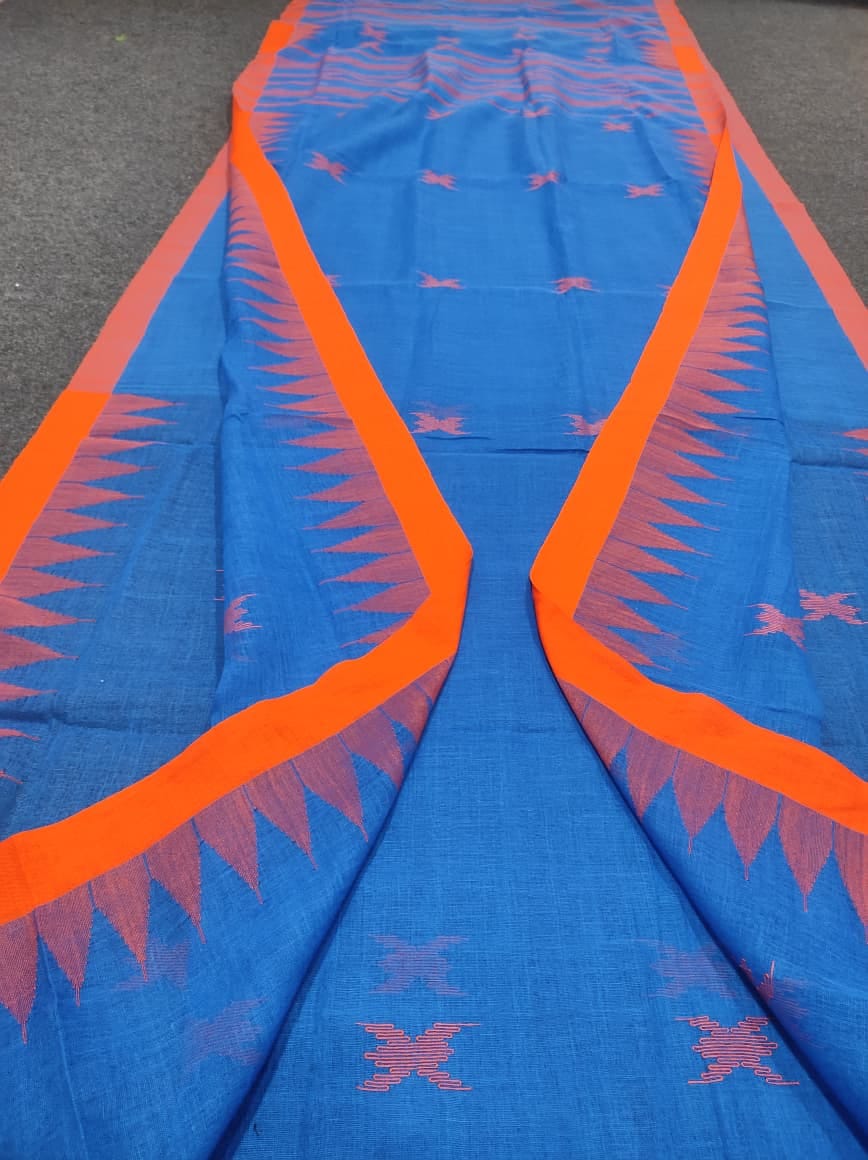 Handloom manipuri cotton saree
With bp