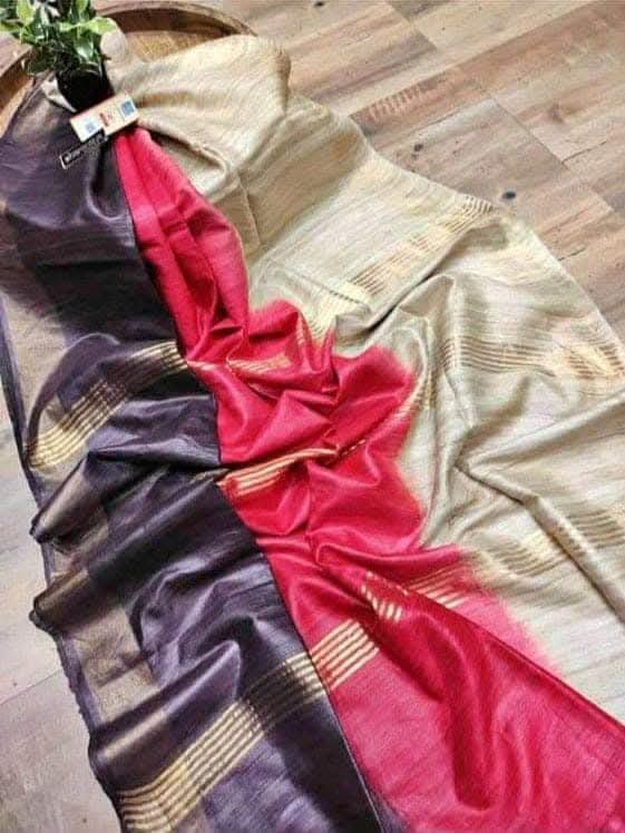 Colvani | Tussar Ghicha Dyed Saree
