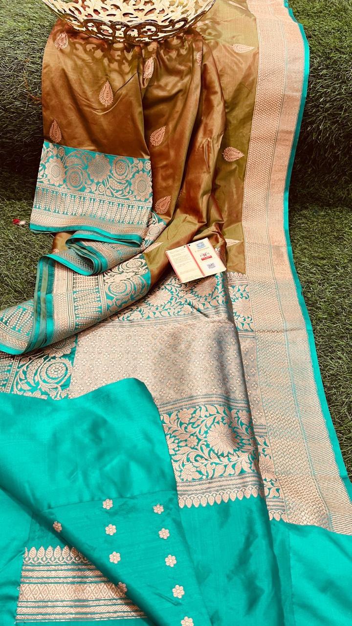 Bhina-katan-silk | Banarasi Sarees in Katan Silk