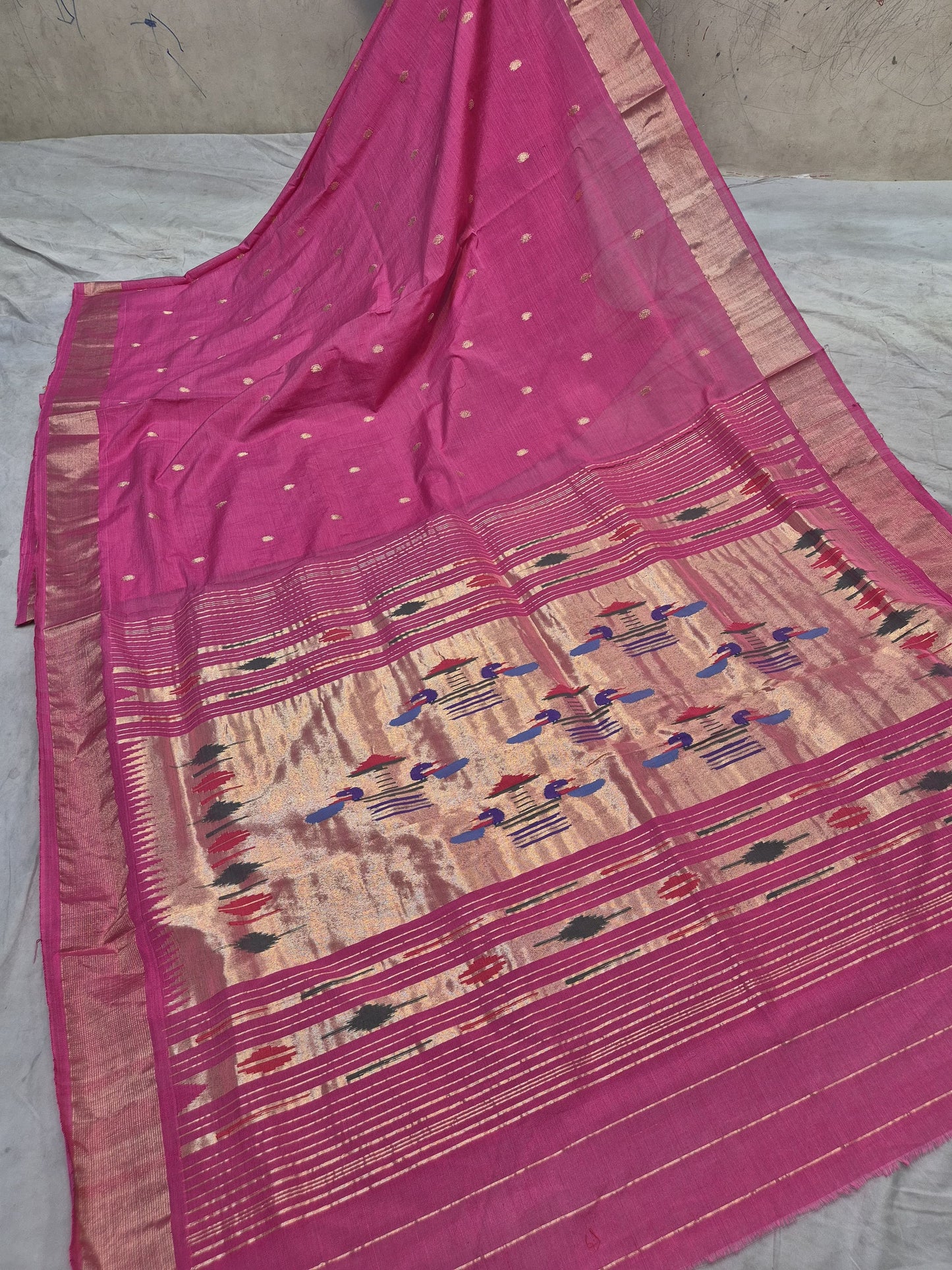 Paijanya | Cotton Handloom Paithani Saree