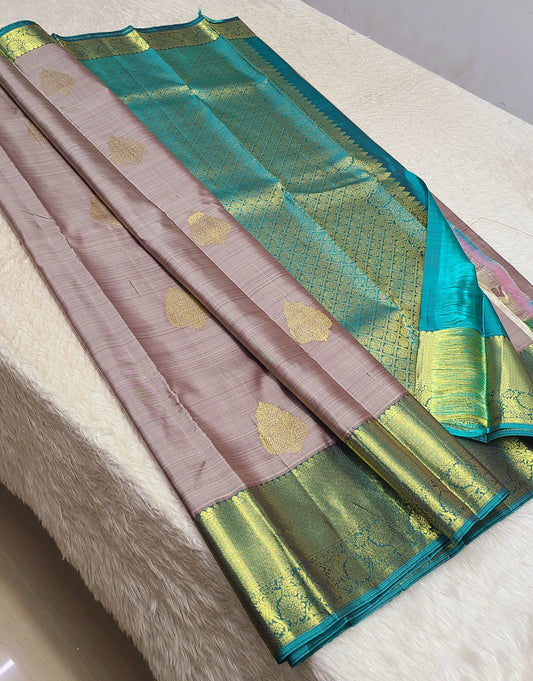 Aarohiwati | 1G Zari Pure silk kanchipuram saree