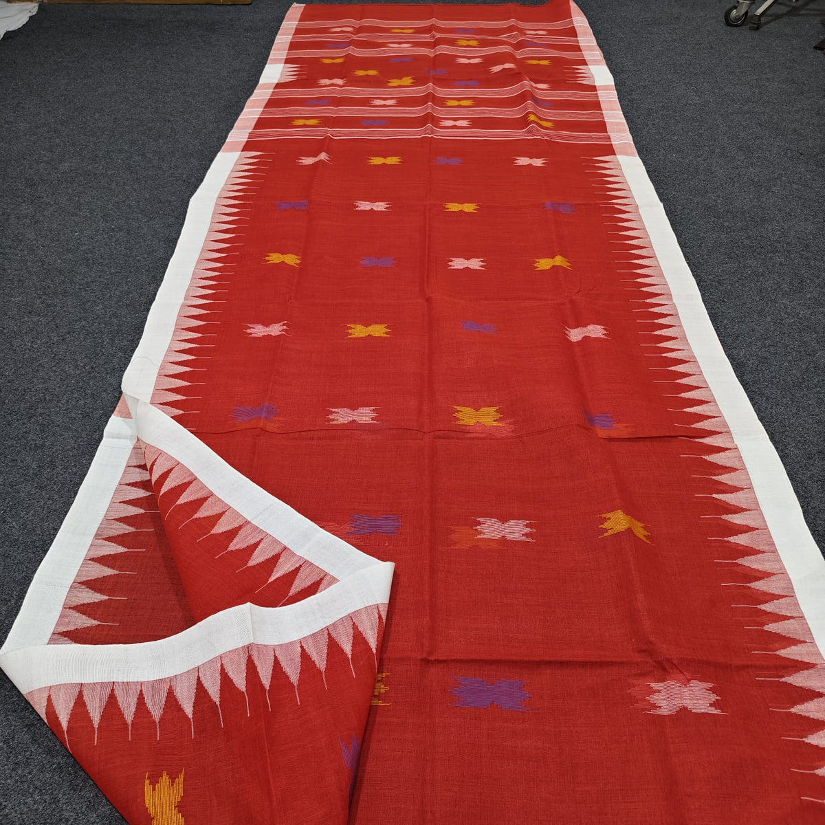 Authentic handloom
 monipuri cotton saree
With bp
