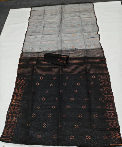 Damyanti | Cotton Silk Dhakai Saree