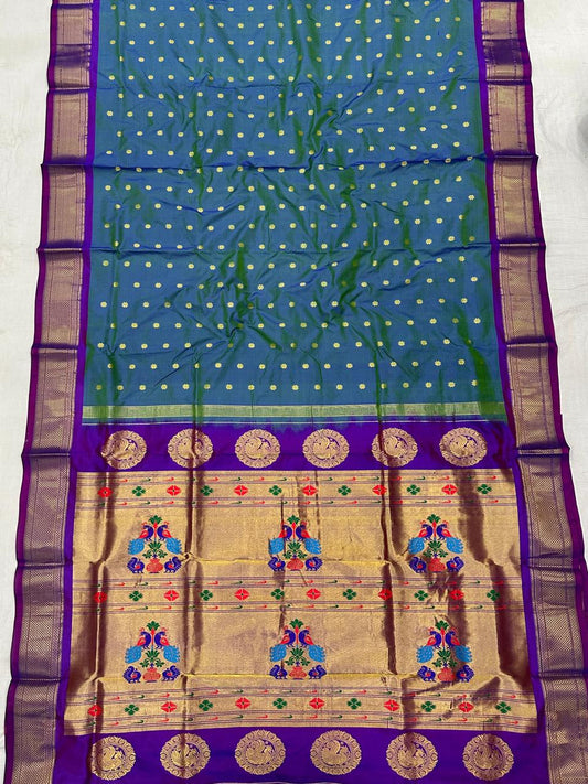 Calvitha | Kalanjali Pure Silk Paithani Saree