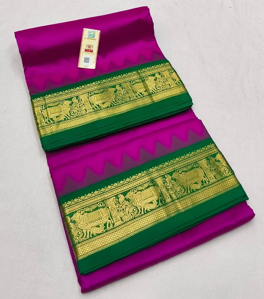 9 yards pure silk kanchipuram saree