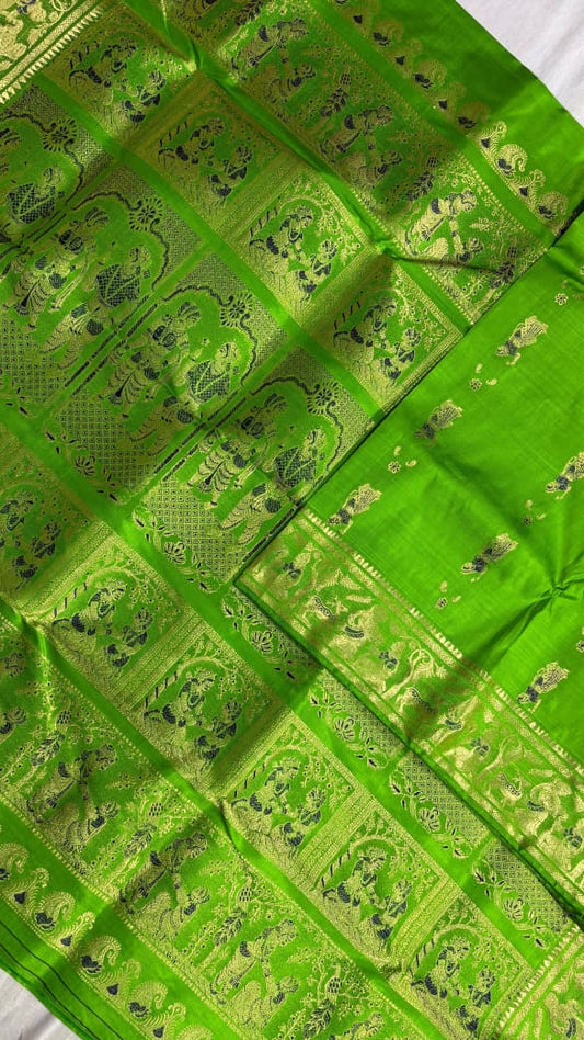 Swarnachari Saree, Silk with blouse piece with silkmark