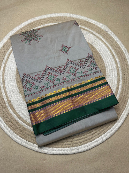 Kasthika | Kasuti Work on Cotton Saree