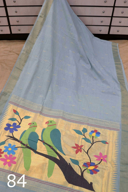 Urvikaa | Cotton Handloom Paithani Saree