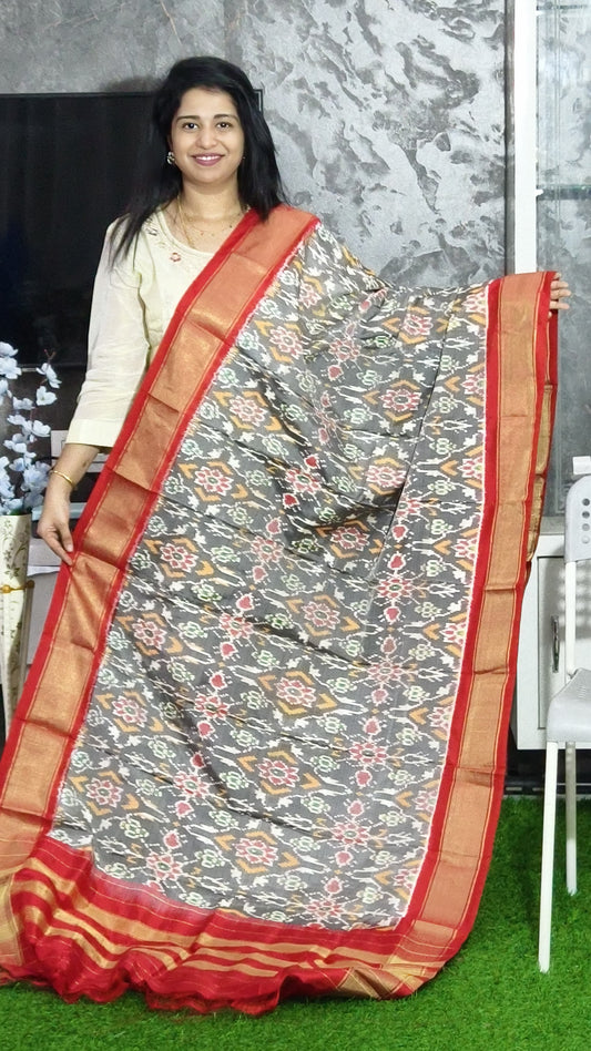 Indira | Ikat pure silk dupatta