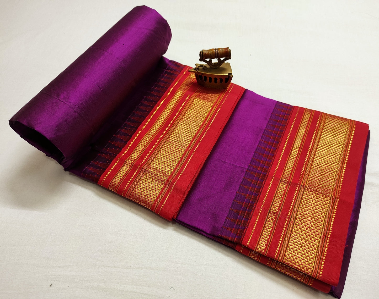 Drashti-ilkal-pure-silk-saree | Plain Ilkal Pure Silk Saree