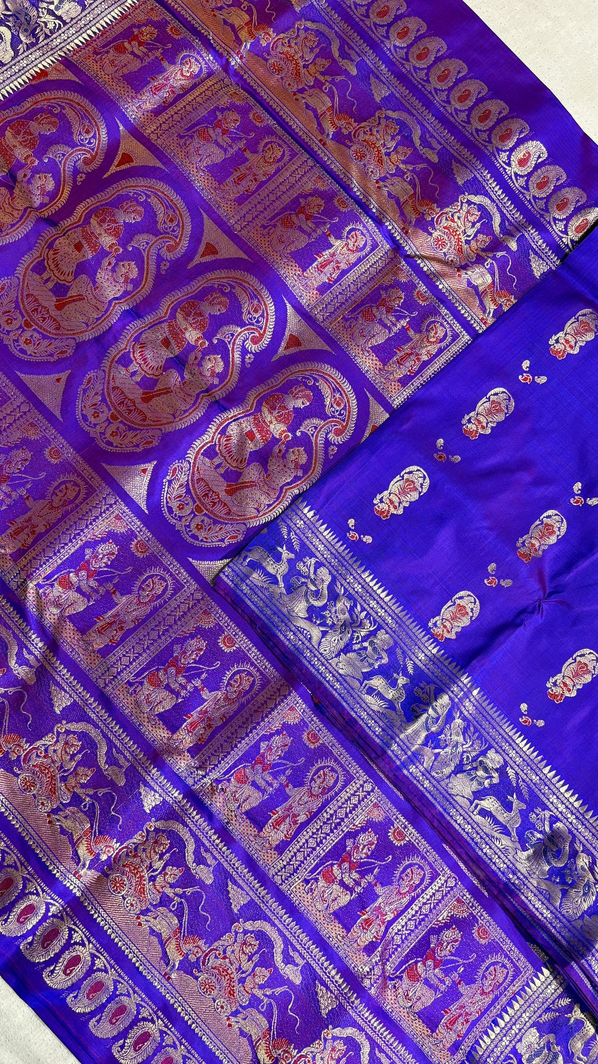 Swarnachari Saree, Silk with blouse piece with silkmark