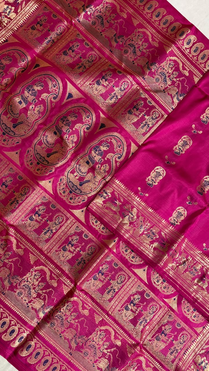 Swarnachari saree.
Material silk with bp.
With silkmark.
