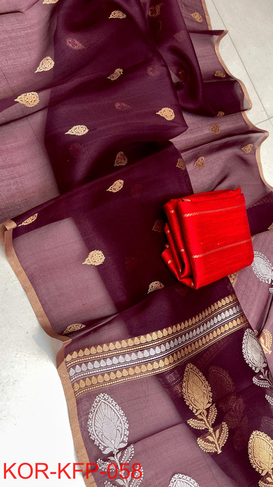 Badra | PURE KORA SILK SAREES