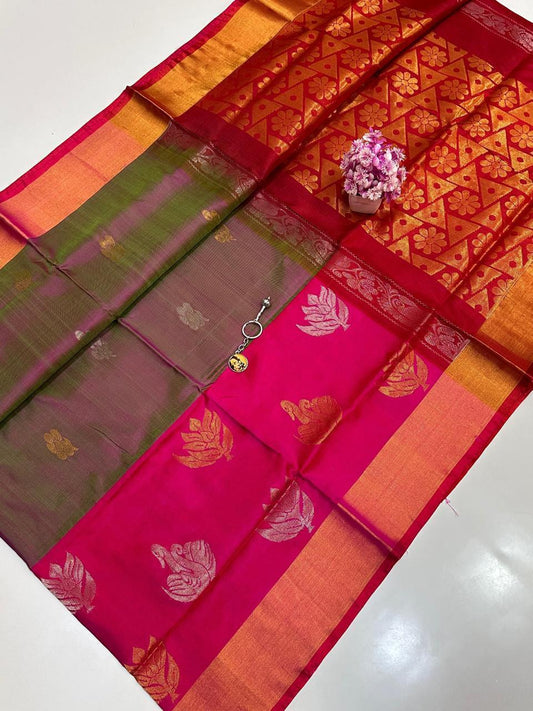 👉 *UPPADA PATTU ANCHU LATHA AND BUTTA SAREES*

👉 *SAREE COMES WITH CONTRAST RICH PALLU AND BLOUSE*

👉 *LIGHT WEIGHT & VERY GOOD QUALITY*