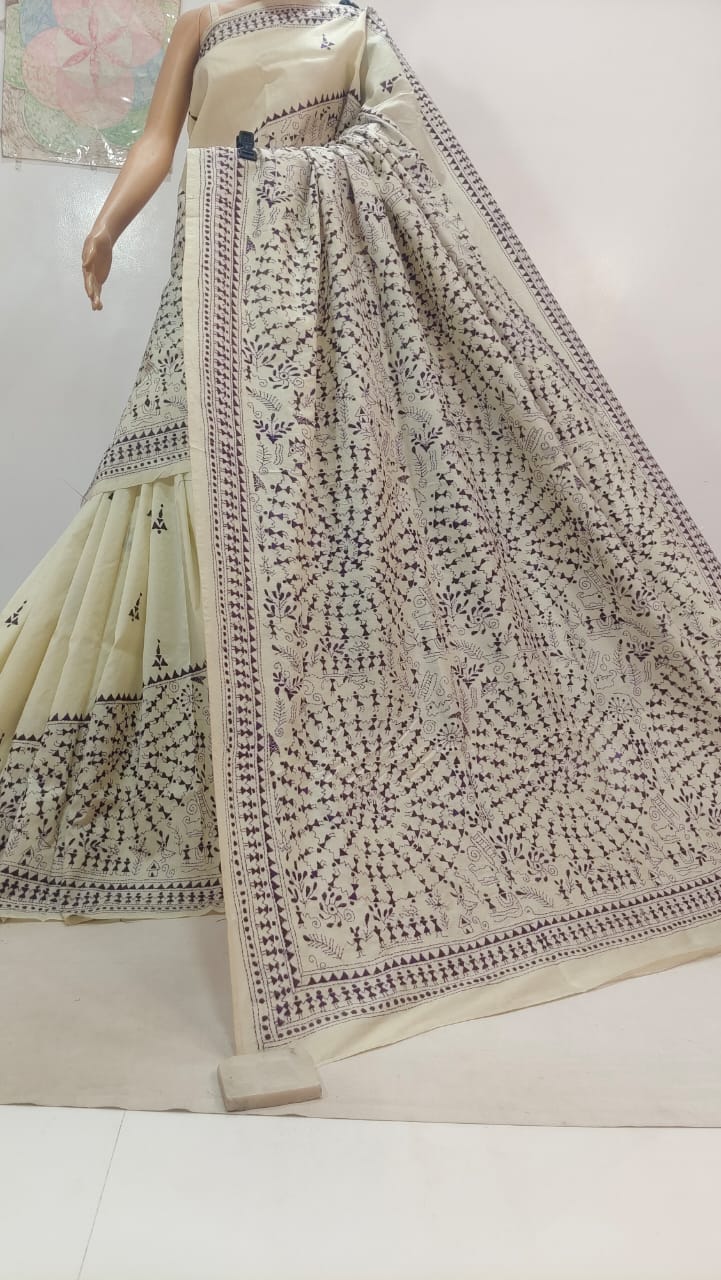 Pure Tassor kanthastich 
with bp 
Silk mark certified
