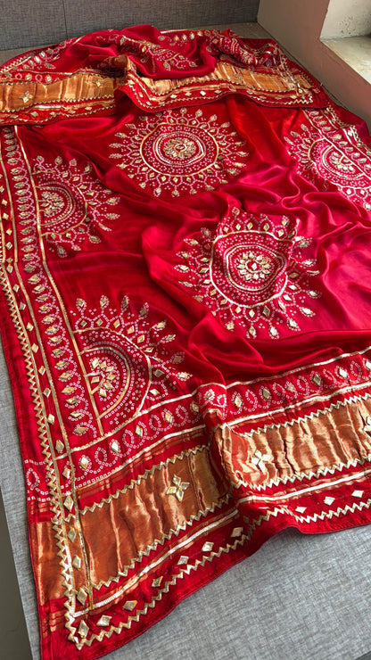 Aaranjali | Gota Patti on Gajji Silk