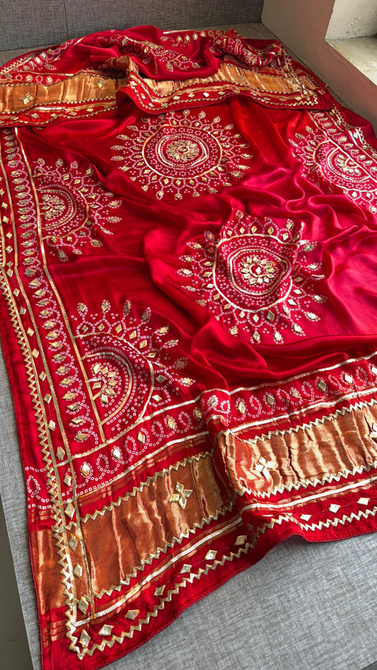 Aaranjali | Gota Patti on Gajji Silk