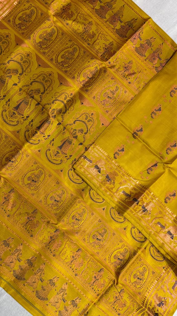 Swarnachari saree.
With silkmark.
Material silk with bp.