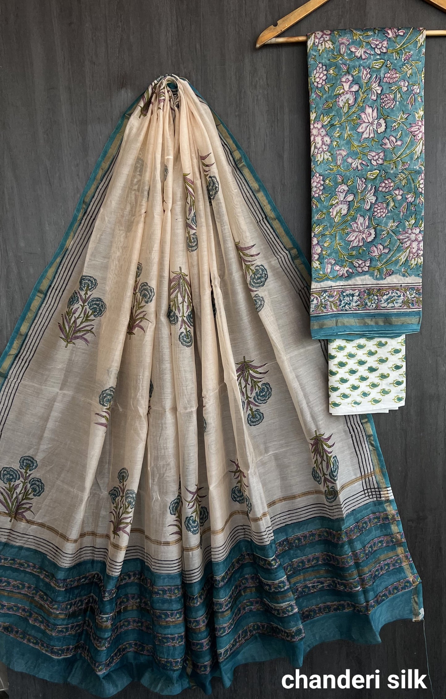 Mitra | hand block printed chanderi sarees