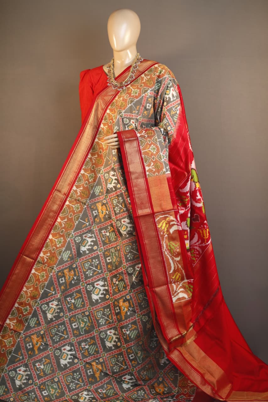 Indralekha | Pochampally Ikkat silk saree