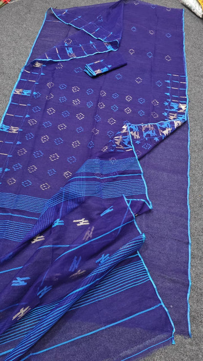Dimple | Cotton Silk Dhakai Saree