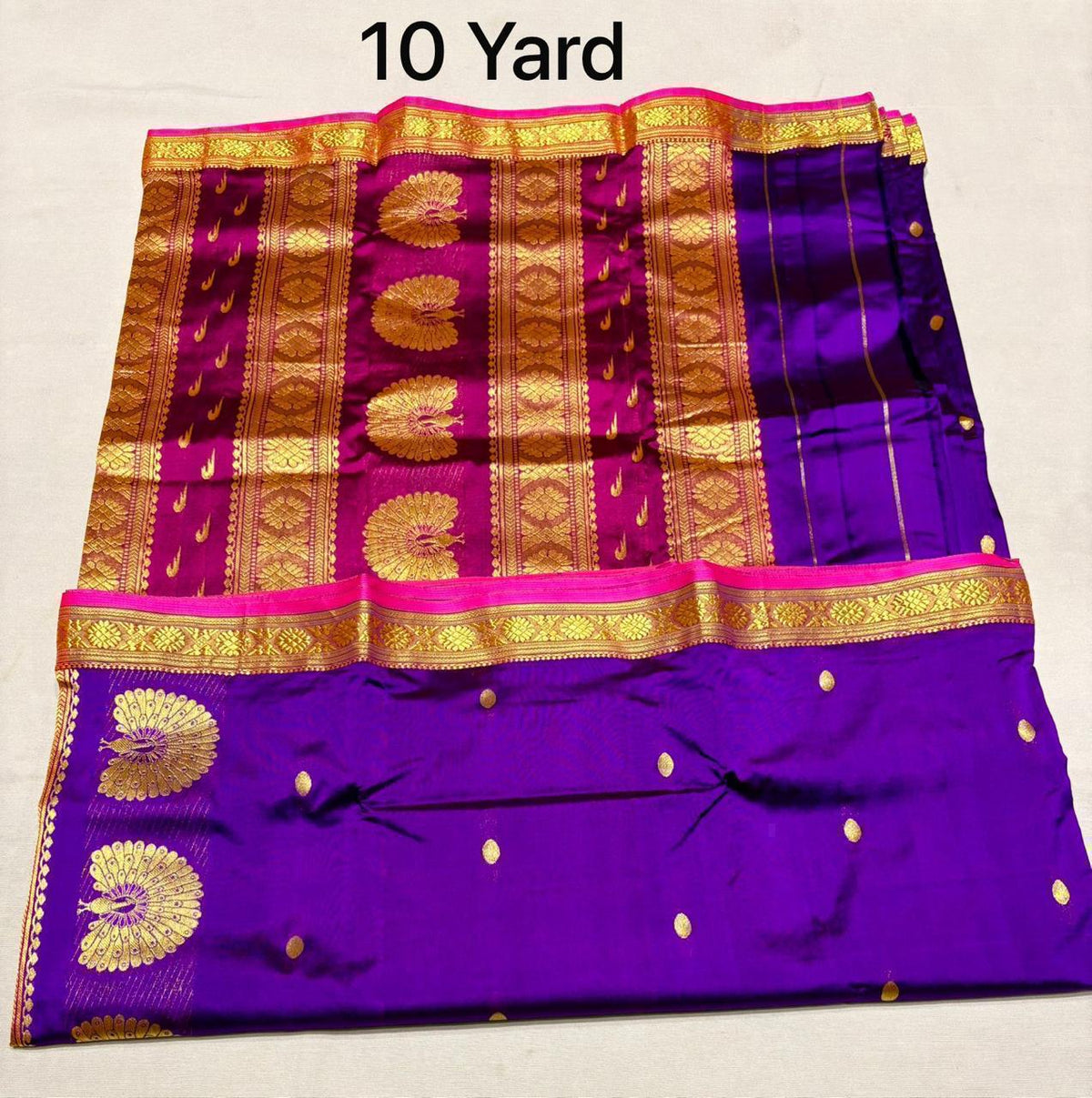9 yards pure silk Jijamata saree