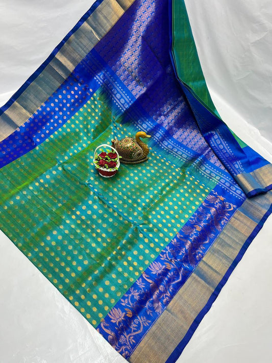 Ujvalita | Uppada Pattu Saree with all over buttis