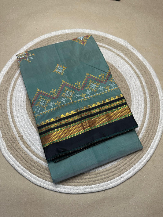 Kasulika | Kasuti Work on Cotton Saree