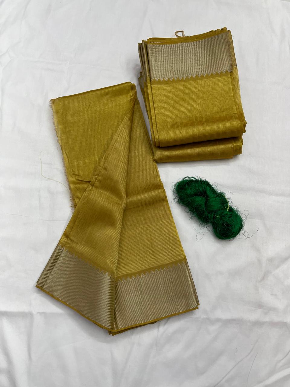 Mangalagiri pattu by cotton
pure handloom big jari border
sarees with running blouse