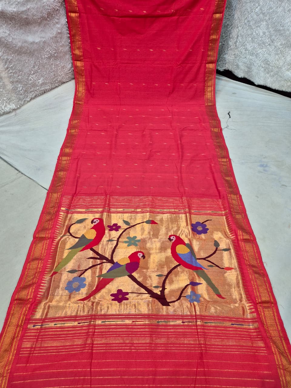 Pure Cotton handwoven paithani saree