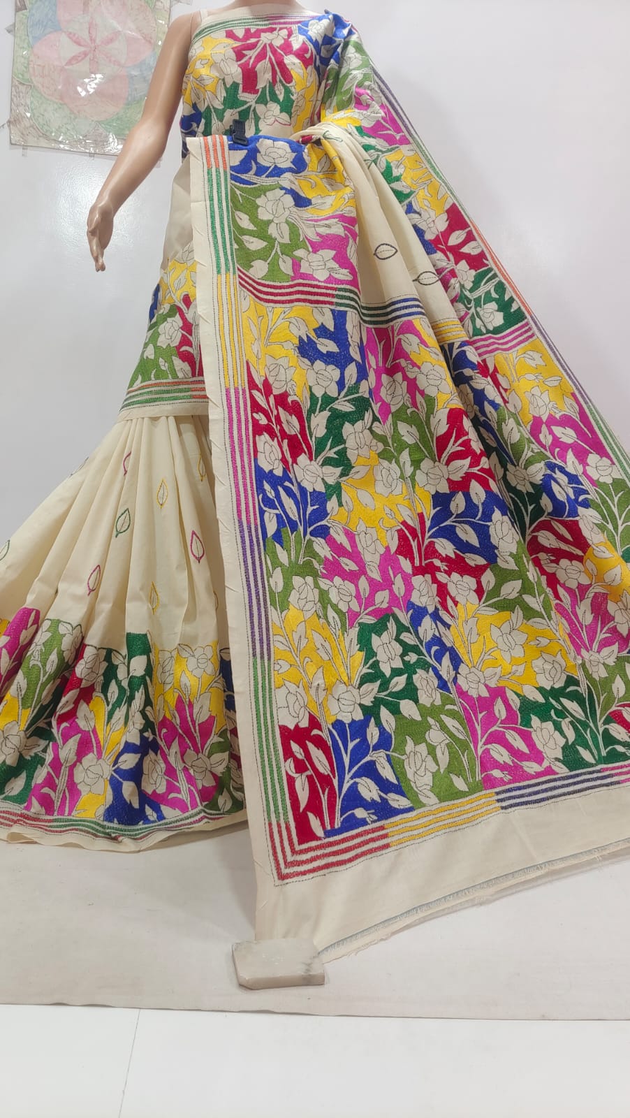 Pure Tassor kanthastich 
with bp 
Silk mark certified

